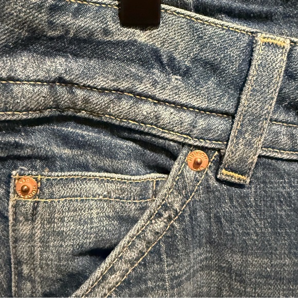 Hudson Jeans Bootcut Flare Denim Made in USA Women’s Size 30 Low Rise Distressed - Picture 6 of 7
